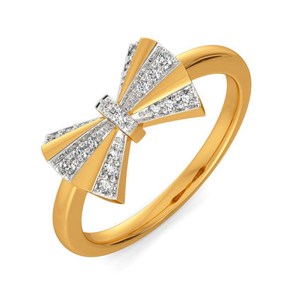 Edgy Ribbons Diamond Rings