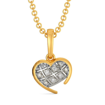 Checkered Love Diamond Pendants
