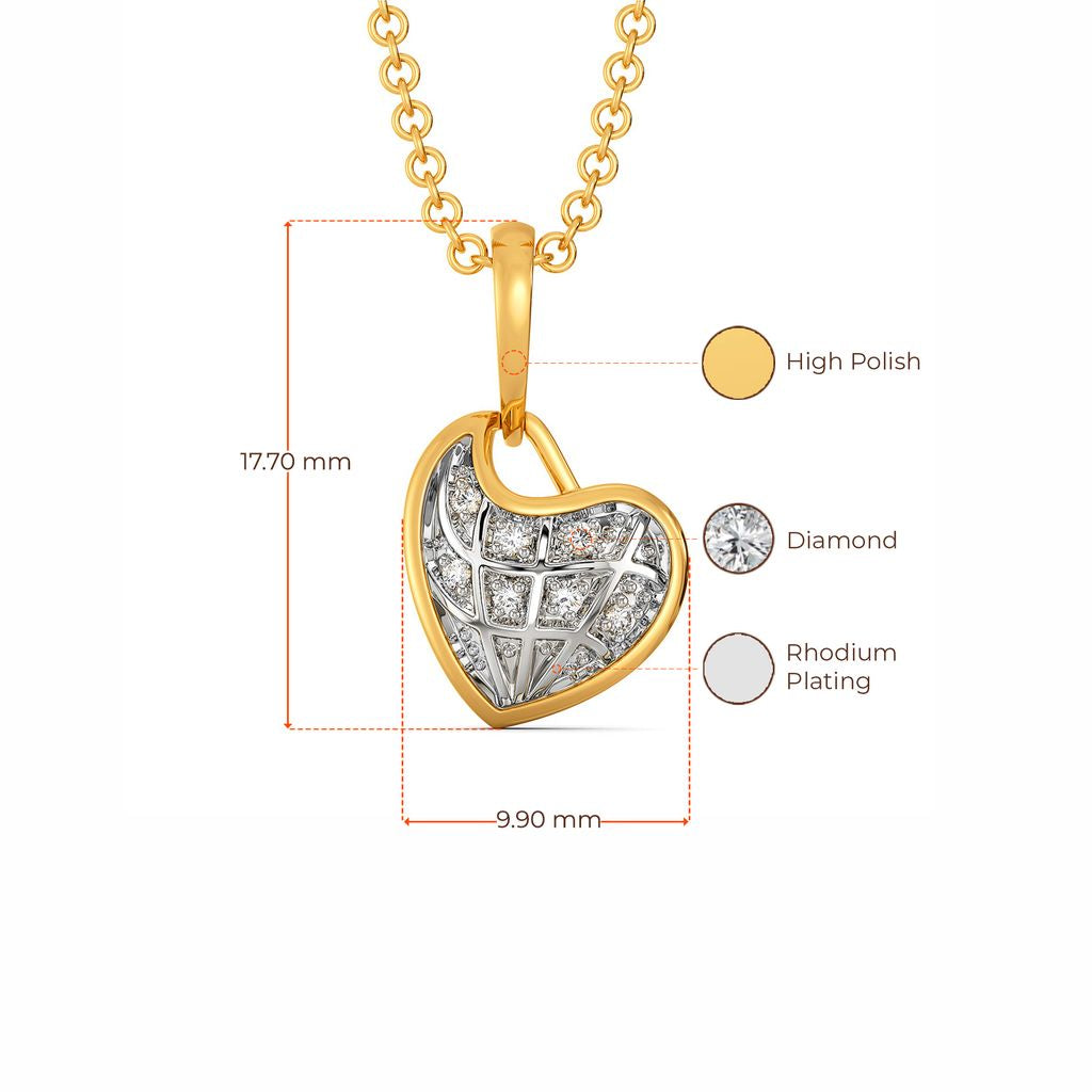Feels Like Checks Diamond Pendants