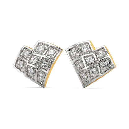 Check Together Diamond Earrings