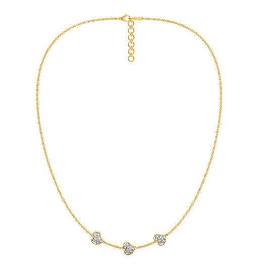 Plaid Date Diamond Necklaces
