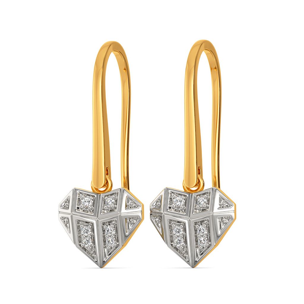 Crush O Check Diamond Earrings