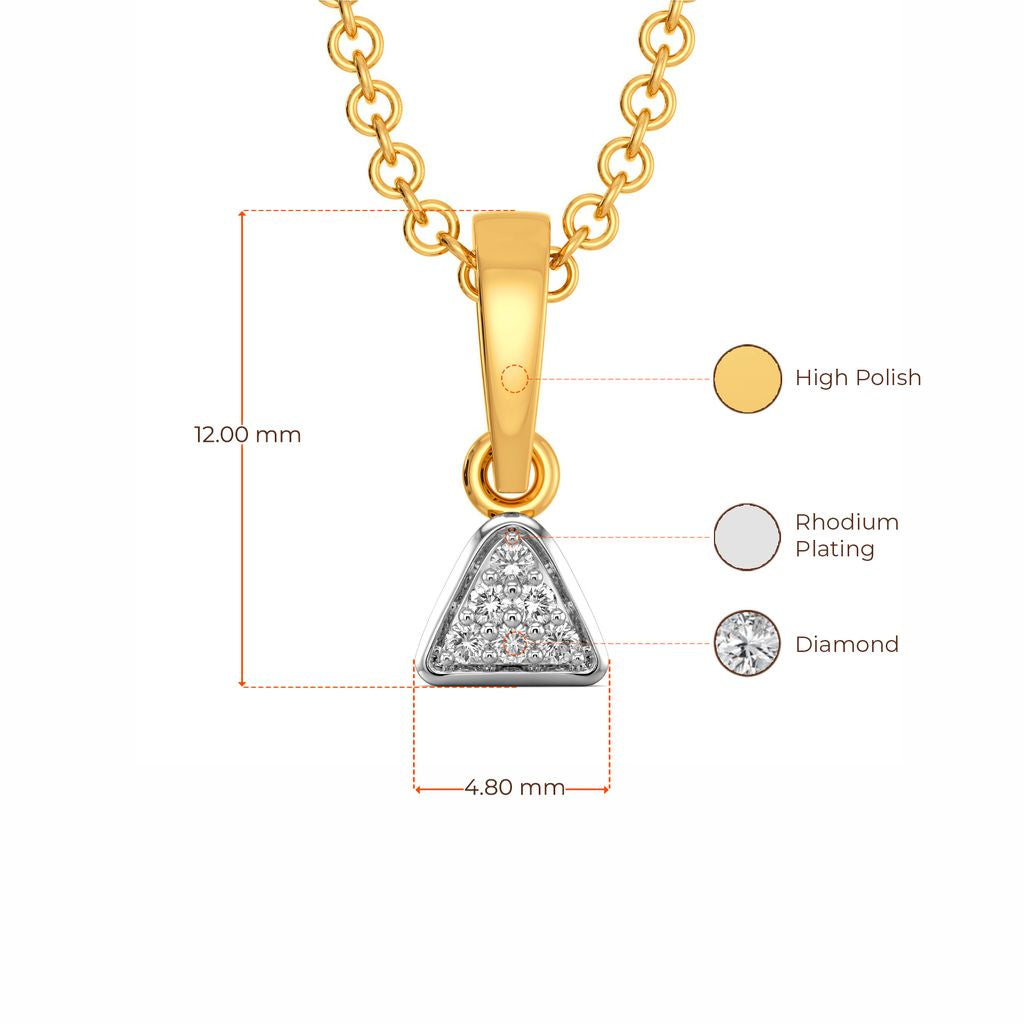 Sober Stride Diamond Pendants