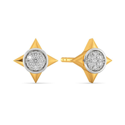 Poised Pair Diamond Earrings