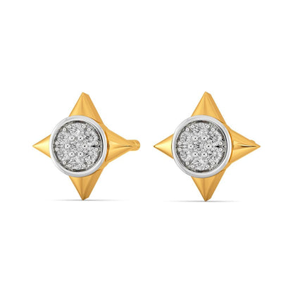 Poised Pair Diamond Earrings