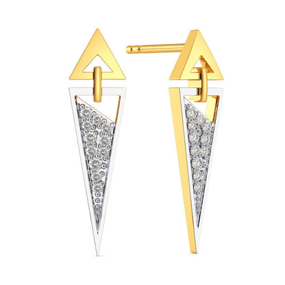 Tailored Power Diamond Earrings