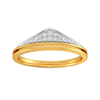 Bold Folder Diamond Rings