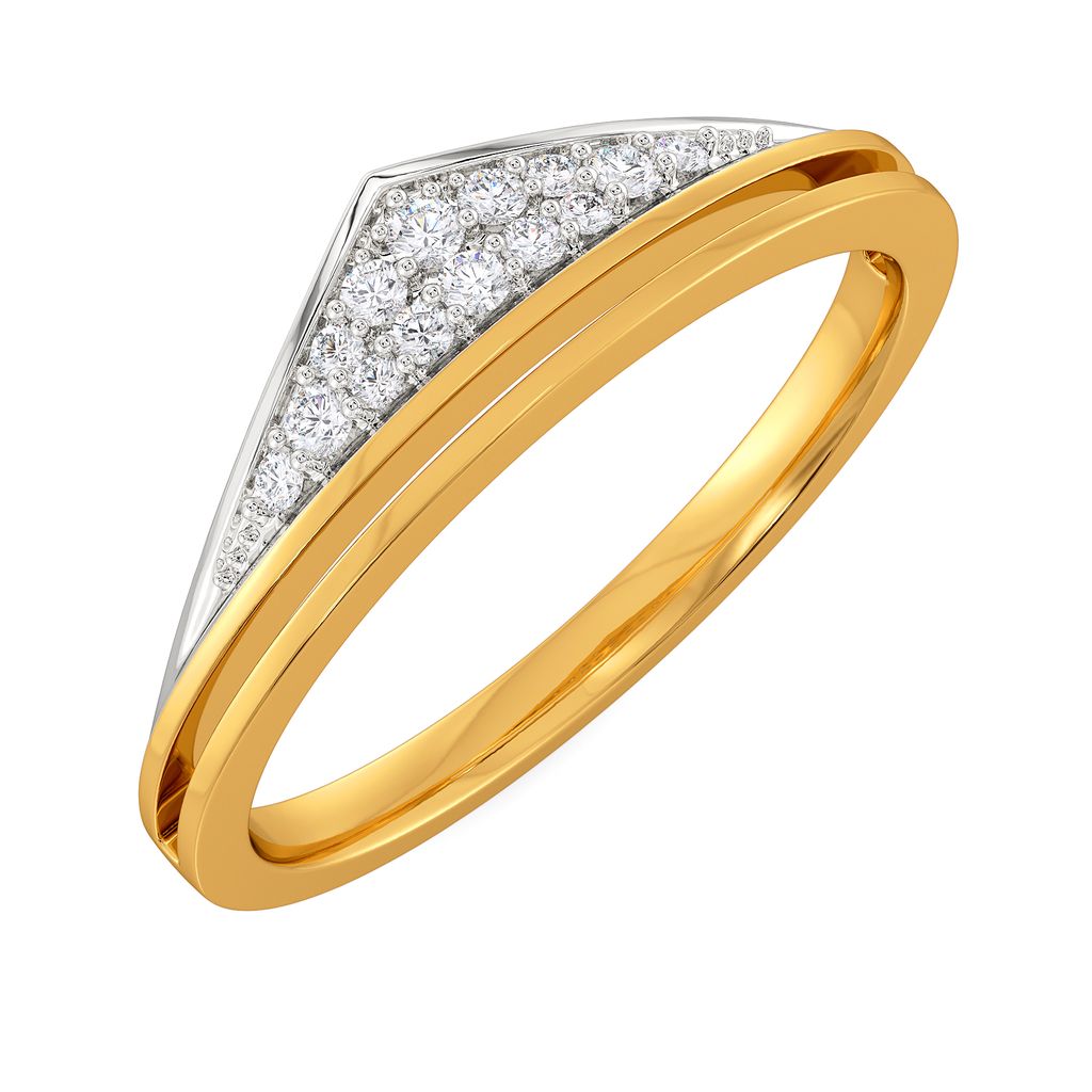 Bold Folder Diamond Rings