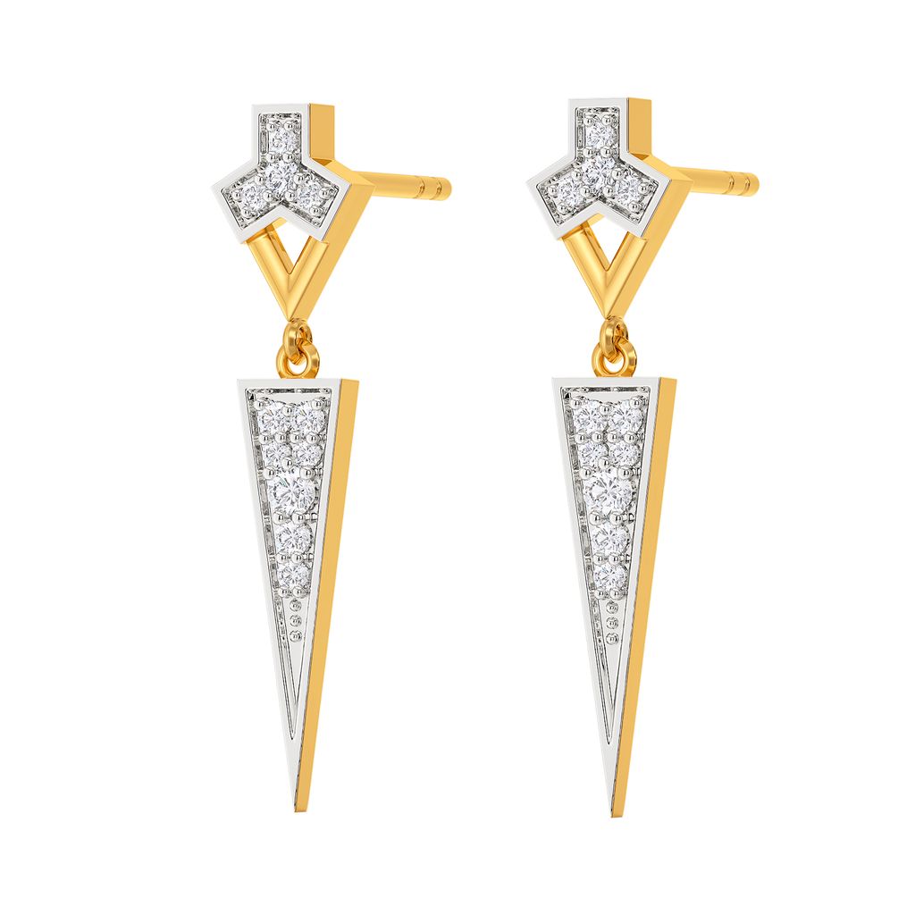 Bolder Shoulder Diamond Earrings