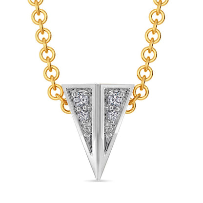 Broad Bends Diamond Pendants