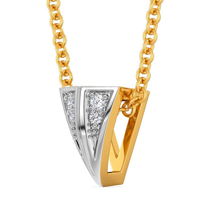 Broad Bends Diamond Pendants