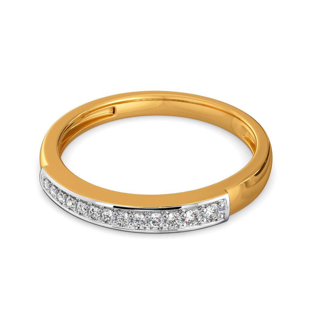 Angled Tangle Diamond Rings