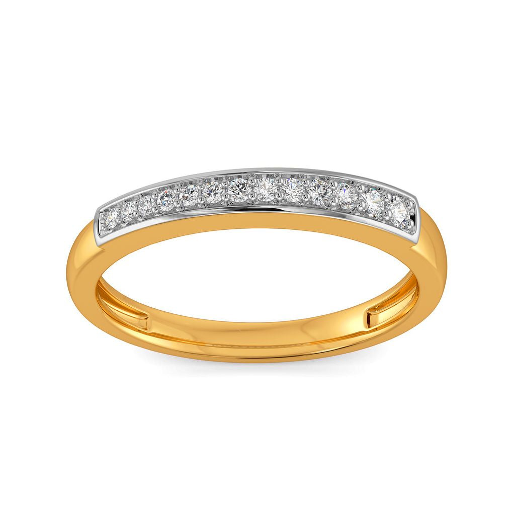 Angled Tangle Diamond Rings
