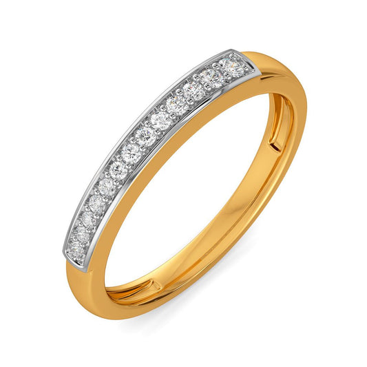 Angled Tangle Diamond Rings