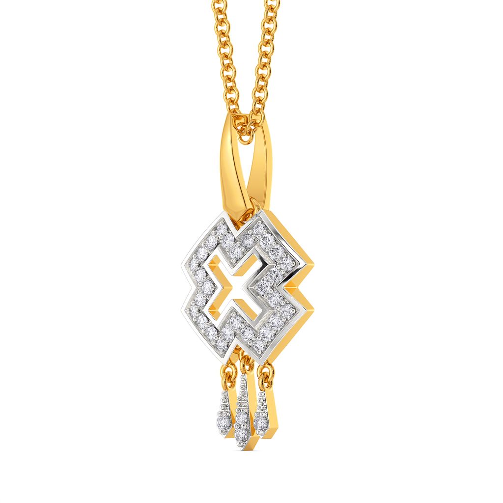 Pattern Patent Diamond Pendants