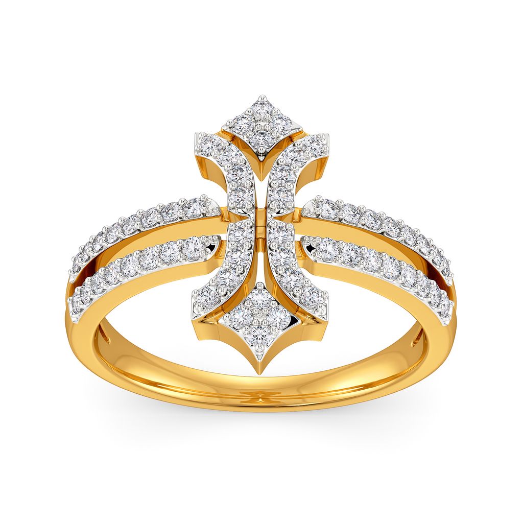 Distinctly Deco Diamond Rings