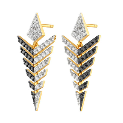 Black N Bold Diamond Earrings