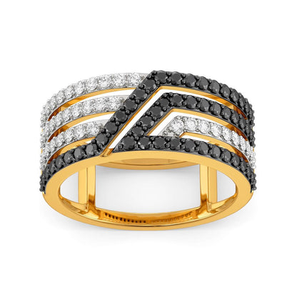 Dark Aurora Diamond Rings