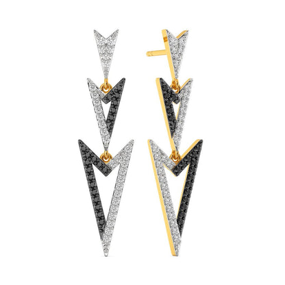 Dark Drama Diamond Earrings