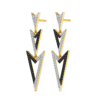 Dark Drama Diamond Earrings