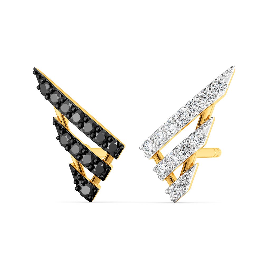 Yin N Yang Diamond Earrings