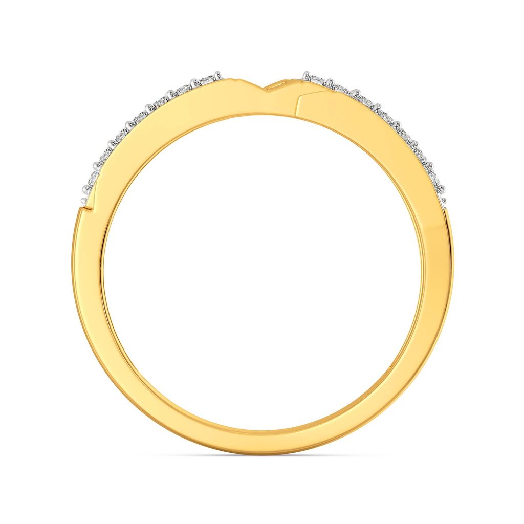 Sleek Segments Diamond Rings