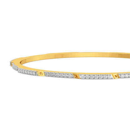 Sleek Segments Diamond Bangles