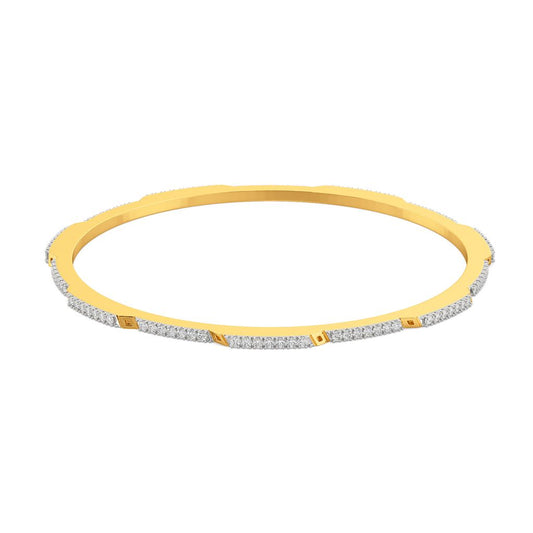 Sleek Segments Diamond Bangles