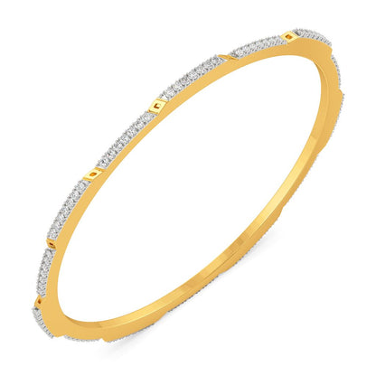 Sleek Segments Diamond Bangles