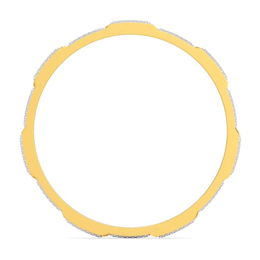 Sleek Segments Diamond Bangles