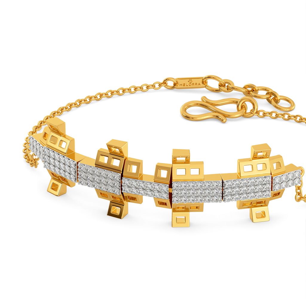 Frieze Frenzy Diamond Bracelets