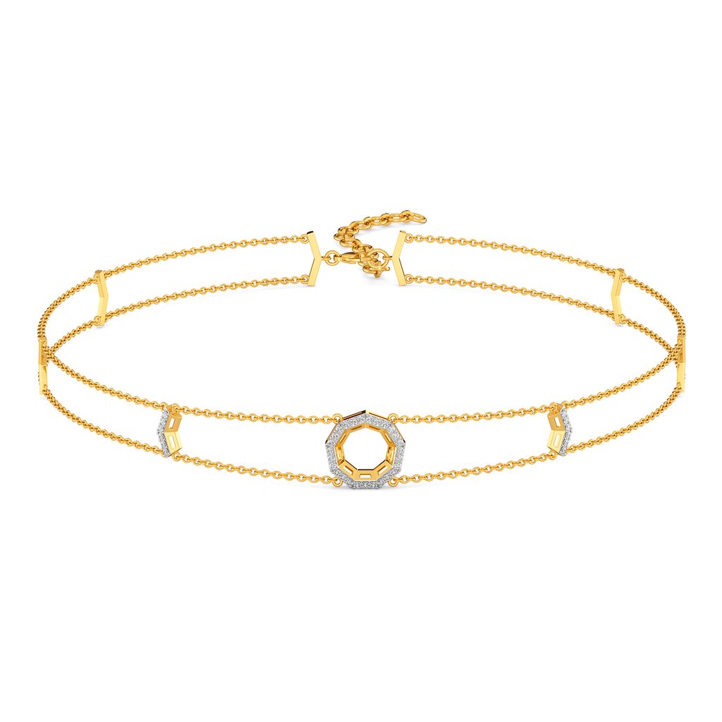 Playin it Polygon Diamond Necklaces