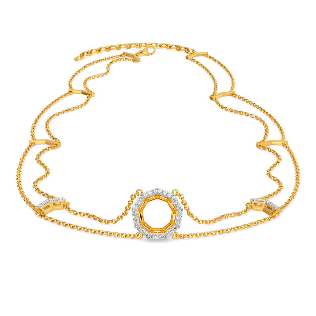 Playin it Polygon Diamond Necklaces