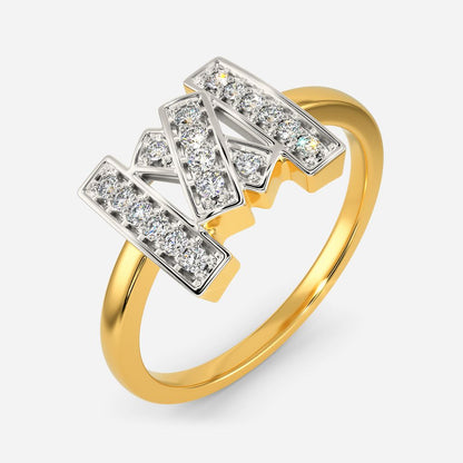 Wingin Knit Diamond Rings