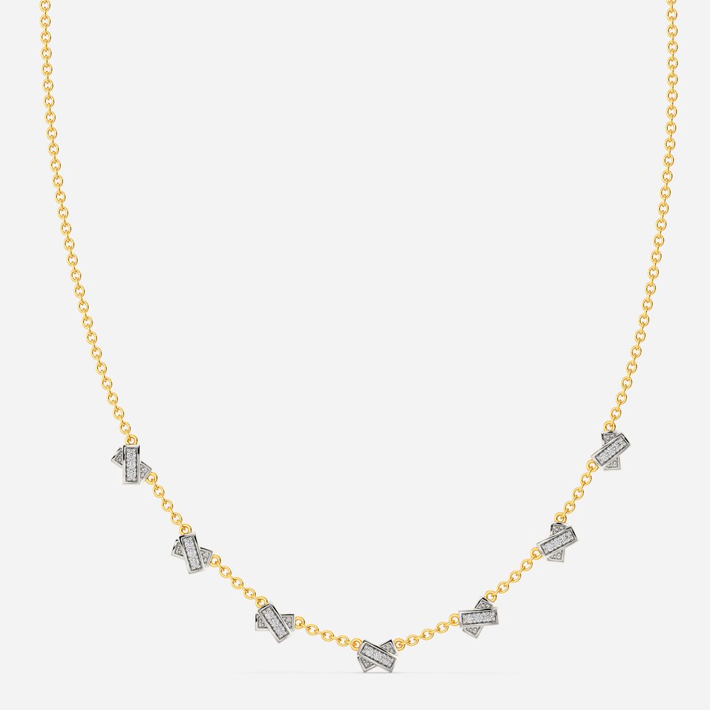 Knits My Life Diamond Necklaces