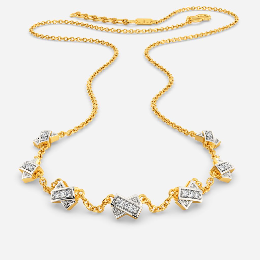 Knits My Life Diamond Necklaces