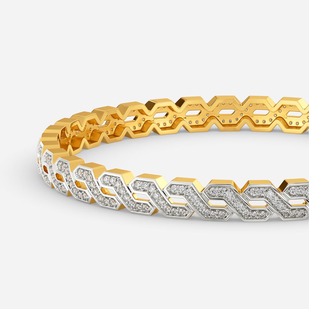 Curl with Purl Diamond Bangles