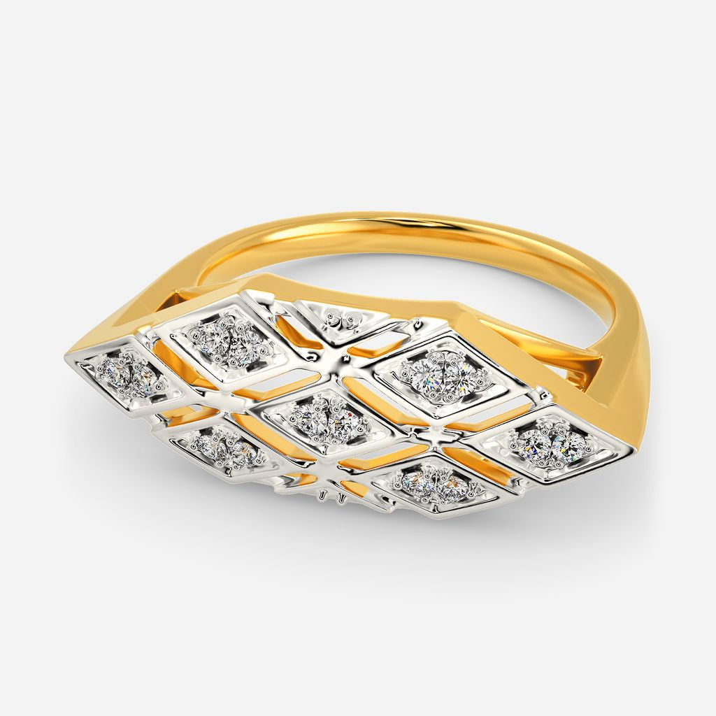 Cozy Pattern Diamond Rings