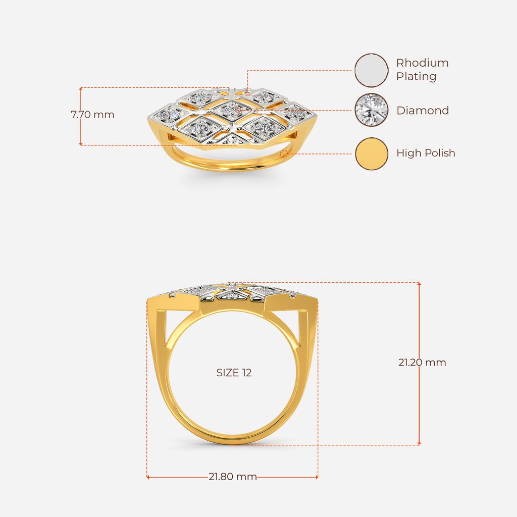 Cozy Pattern Diamond Rings
