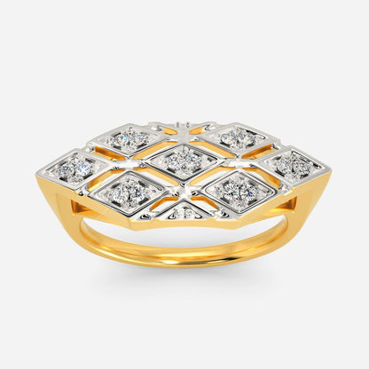 Cozy Pattern Diamond Rings