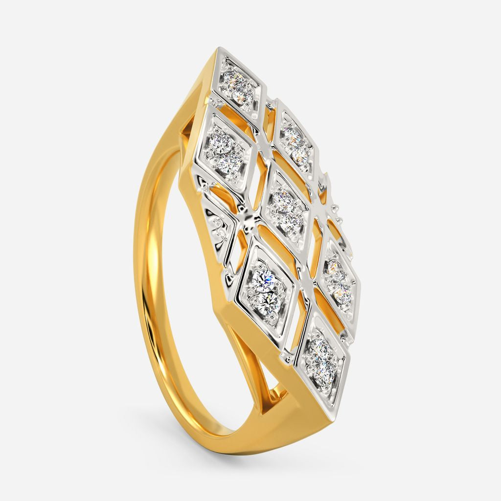 Cozy Pattern Diamond Rings