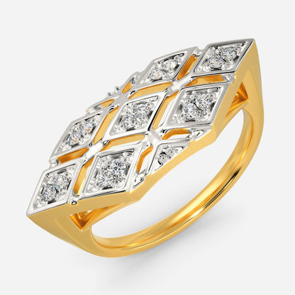 Cozy Pattern Diamond Rings