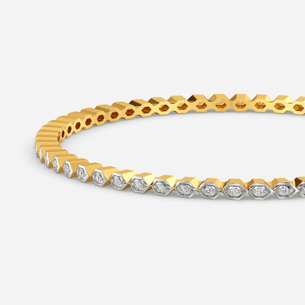 Cozy Pattern Diamond Bangles