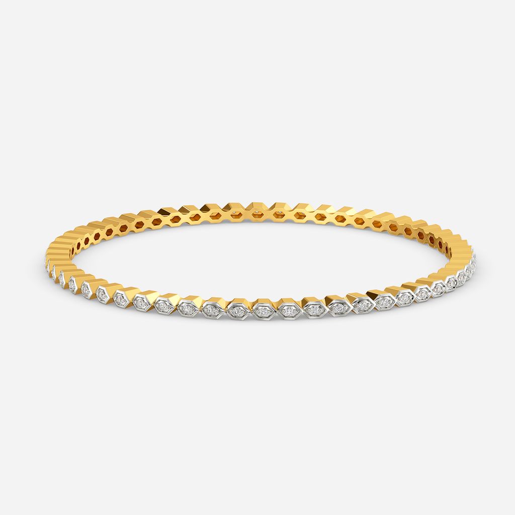 Cozy Pattern Diamond Bangles