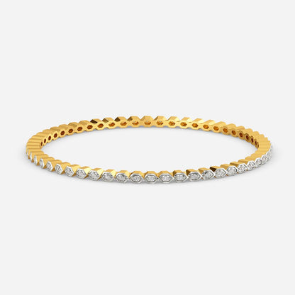 Cozy Pattern Diamond Bangles