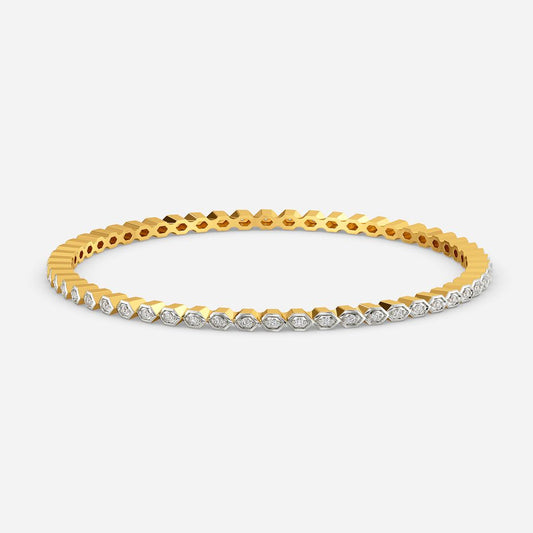 Cozy Pattern Diamond Bangles