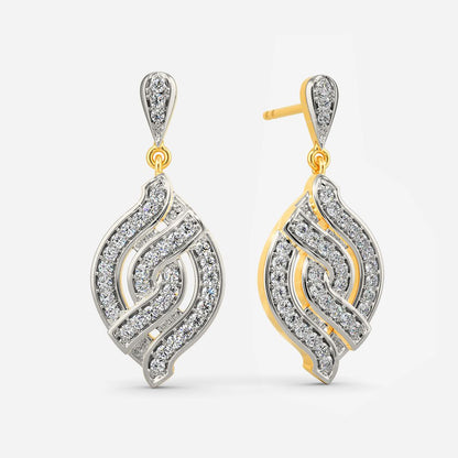 Knit Me Knot Diamond Earrings