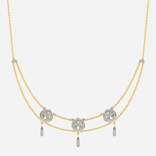 Knit Me Knot Diamond Necklaces