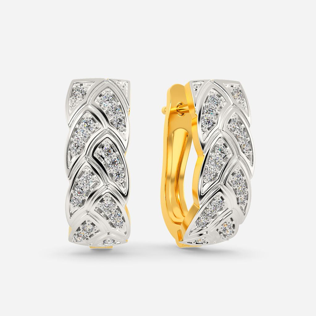 Cable Comfy Diamond Earrings