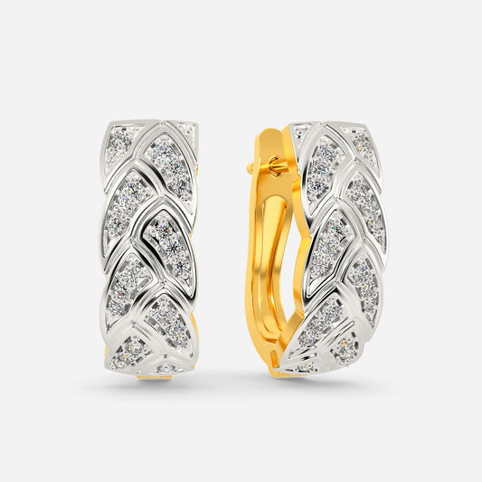 Cable Comfy Diamond Earrings
